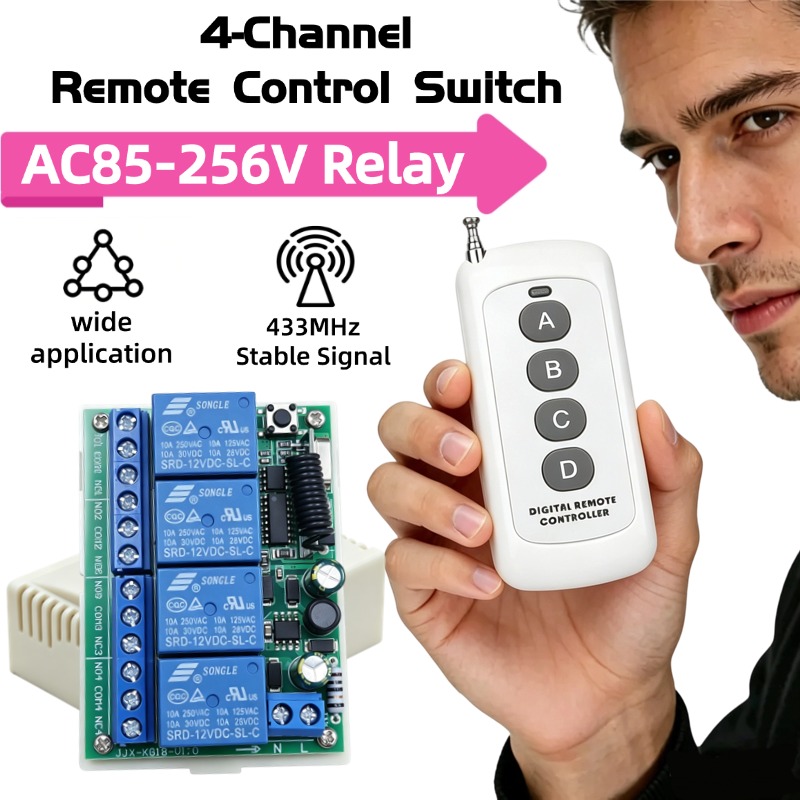 433 MHz AC 110V 220V 4-Kanal R – 433Mhz Receiver Module Bewertung und Preis
